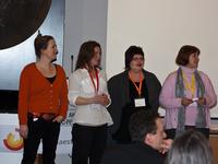 Kinaesthetics Fachtagung Nürnberg 2012 - DozentInnen v.l. Carmen Schmid, Kristina Class, Helene Schäffer, Margarete Hirsch