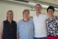 Der Vorstand der Europea Kinaestehtics Association wurde im Amt bestätigt - Maren Asmussen-Clausen (DE), Christine Grasberger (AT), Peter Zingerle(IT) und Helene Kappenthuler(CH)